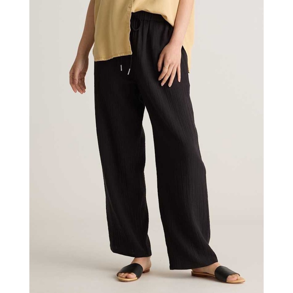 Quince Black Wide-Leg Pants - Picture 1 of 10